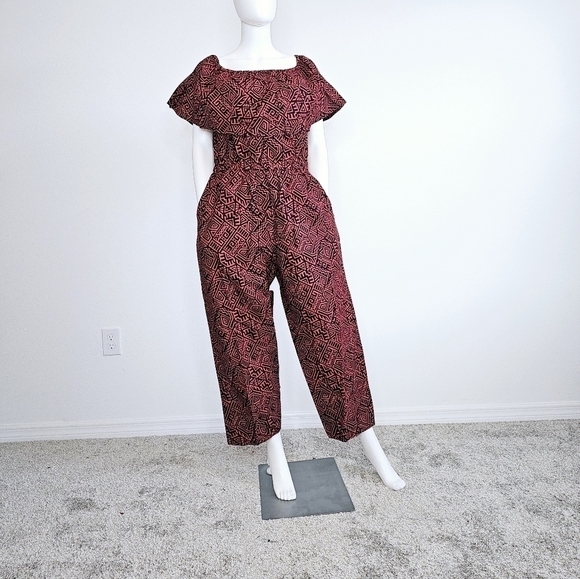 African Print Ankara Style Pants Jumper Jumpsuit Romper - Picture 4 of 5